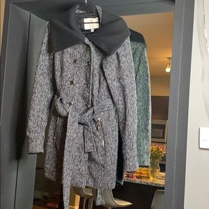 Guess Aliana Tweed Coat Size S